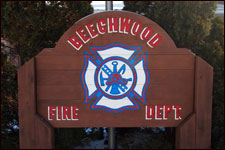 Beechwood Fire Dept. sign